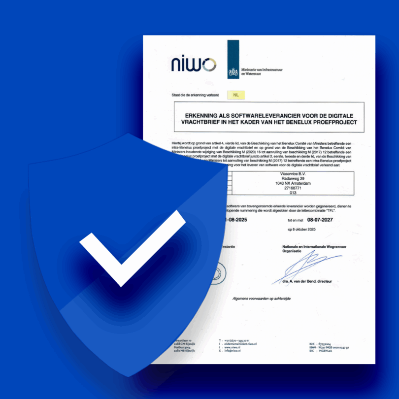 eCMR official provider in the Benelux